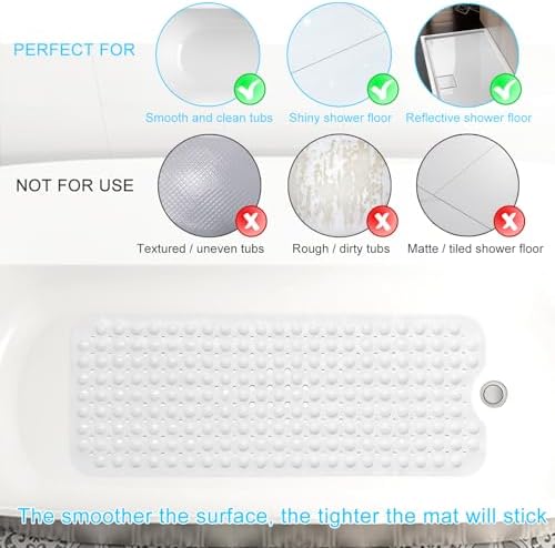 Sheepping Baby Bath Mat Non Slip Extra Long Bathtub Mat - Image 3