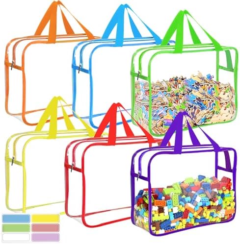 6 Colors Large Toy Storage Bags by OPELETNNT
