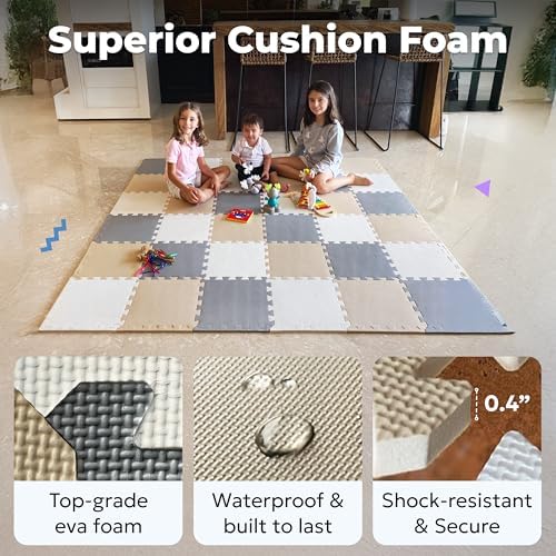 MioTetto Baby Play Mat, Soft Foam Floor Tiles - Image 5