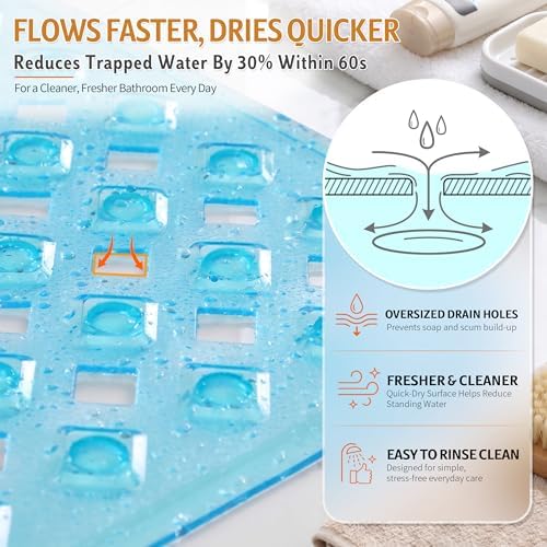 Yimobra Bathtub Mat Non Slip, Long Anti Slip Bath Tub Mat - Image 2
