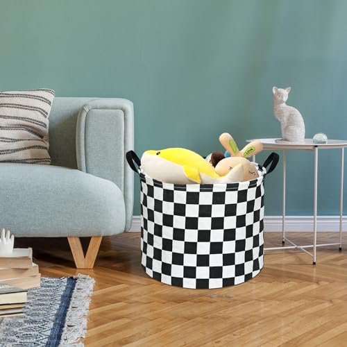 3 Pack Checkered Storage Baskets - Image 6