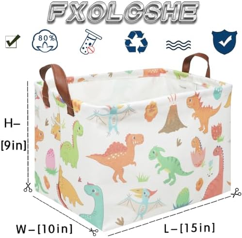 Rectangular Easter Dinosaur Basket, Waterproof kids toy storage box bedroom - Image 7