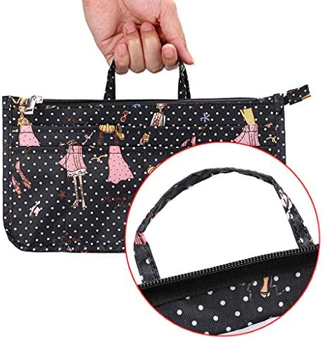 BTSKY Printing Handbag Organizers Inside Purse Insert-High Capacity 13 Pockets - Image 5