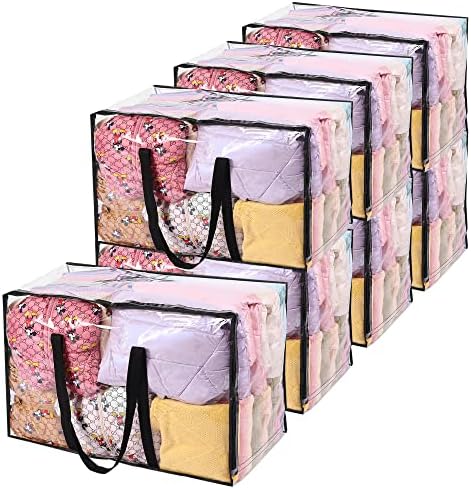 Vieshful 7 Pack 110L Clear Comforters Storage Bags by Vieshful