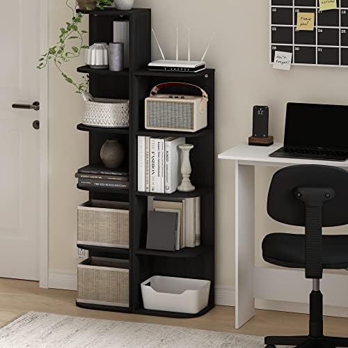 Furinno Pasir 4-Tier Corner Open Shelf Bookcase - Image 2