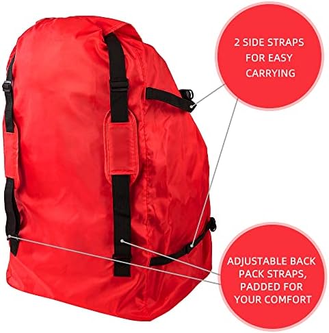 Clearworld Foldable Car Seat Travel Bag, Universal Gate Check Backpack - Image 5
