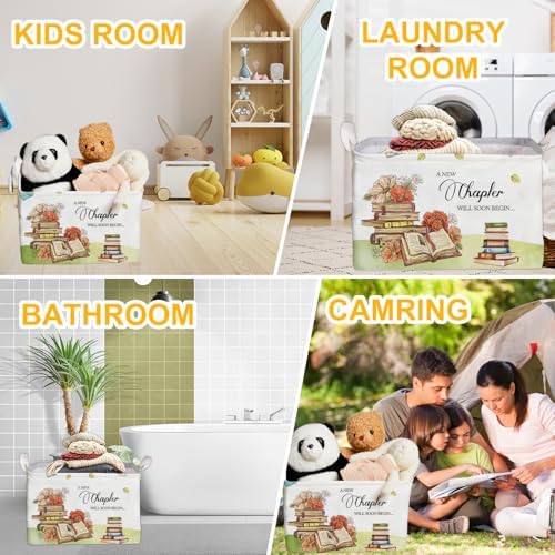 Book Theme Foldable Storage Basket - Image 7