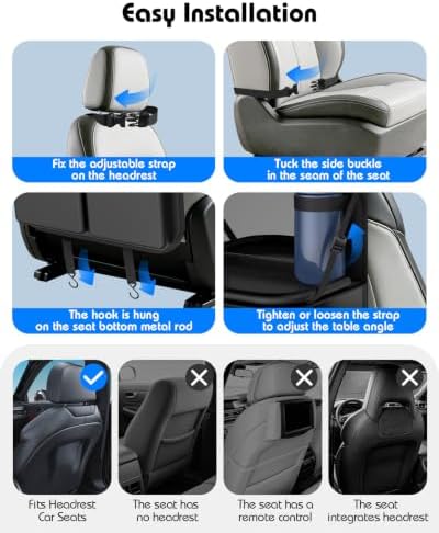 Car Backseat Organizer with Foldable Table Tray - Image 7
