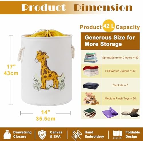 Kids Laundry Basket Baby Hamper - Image 5