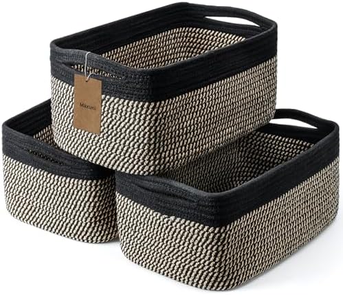 3 Pack Storage Baskets for Organizing, 13.7×9.5×6.3" by MaxuniTechLife