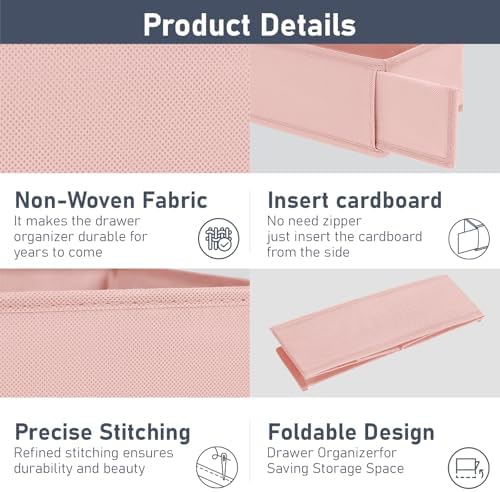 DIMJ Drawer Organizer Clothes - Image 6