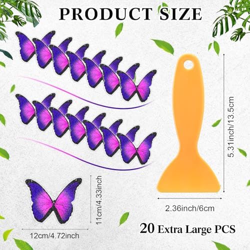 20 Pcs Non Slip Bathtub Stickers Anti Slip Shower Stickers Butterfly Anti Skid - Image 2