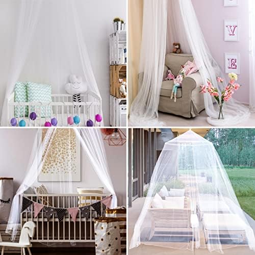 Mosquito Net Bed Canopy for Girls Dome Bed Curtains Tent Twin Queen Size - Image 4