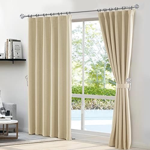 USFOOK Silver Curtain Holdbacks, Decorative Drapery Tiebacks, 2 Pack/1 Pair - Image 2