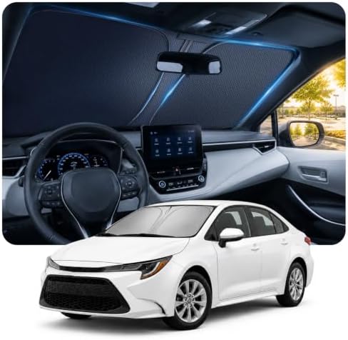 DooGooCoo Windshield Sun Shade for Toyota Corolla 2020-2025 2026 Sunshade for by DooGooCoo