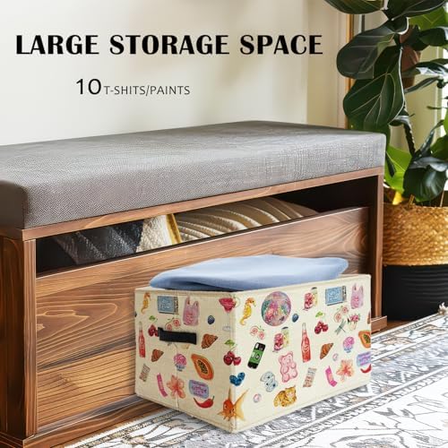 Preppy Y2K Aesthetic Storage Basket Bins - Image 3