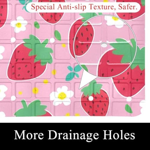 Non Slip Bathtub and Shower Mat 26.8x15.1 inch, Bath Mat - Image 2