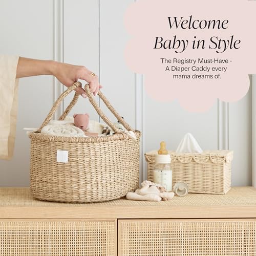 BEBE BASK Premium Baby Diaper Caddy Organizer Basket - Image 6