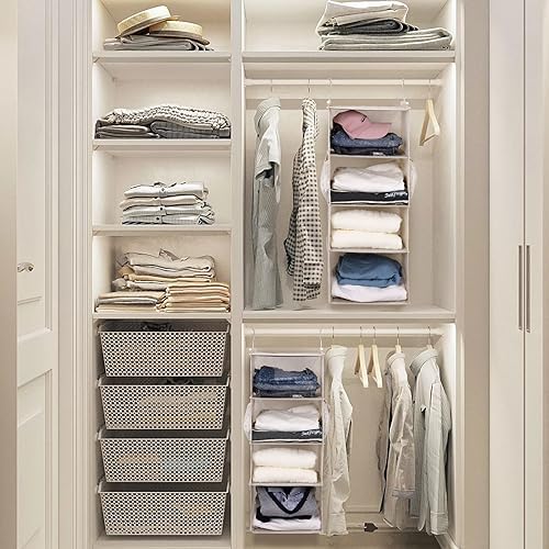 MAX Houser 4 Tier Shelf Hanging Closet Organizer, Closet Hanging Shelf - Image 5