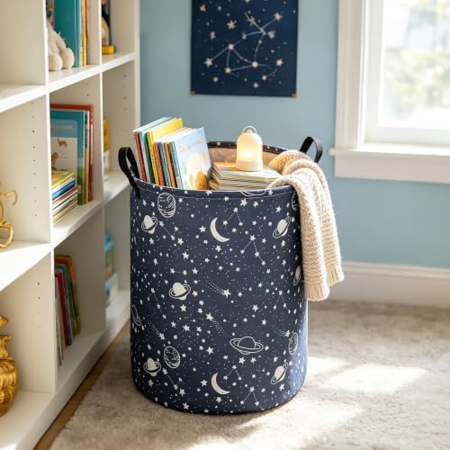 Foldable Waterproof Round Fabric Laundry Basket Home - Image 5