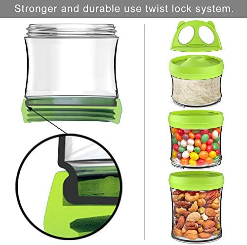SELEWARE Green Stackable Snack Containers - Image 5