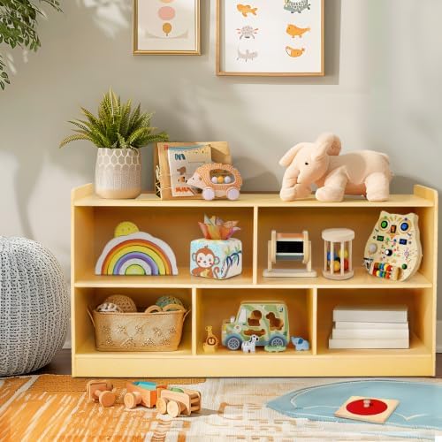 Montessori Shelf, Wooden Toy Storage Organizer by PTINFLUCE