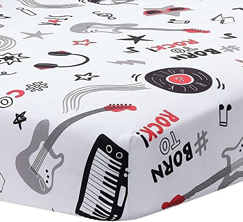 Lambs & Ivy Rock Star Musical Instruments 3-Piece Baby Crib Bedding Set - Image 4