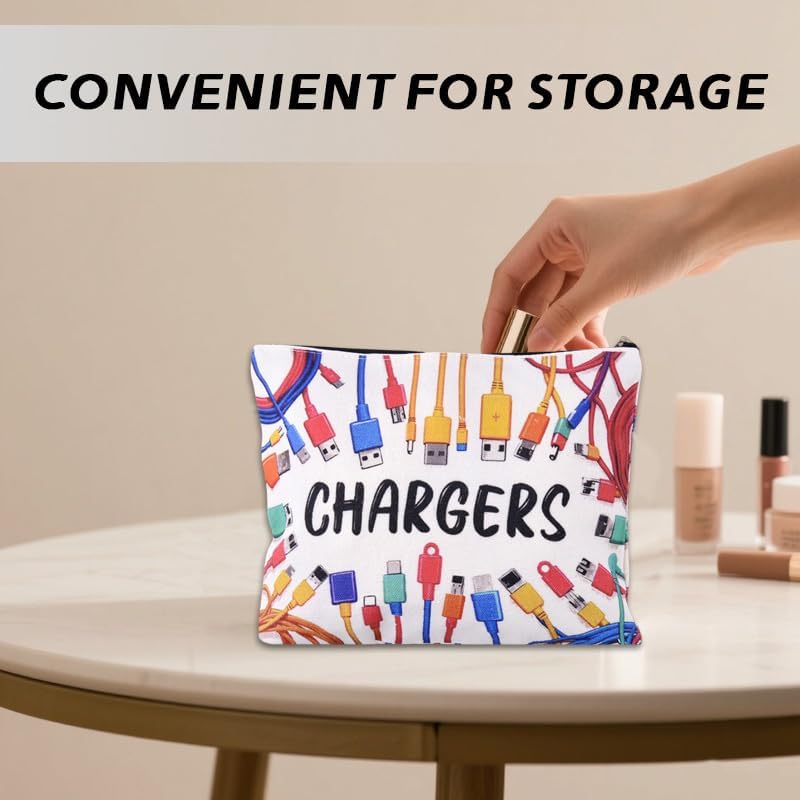 Chargers Organiser Bag for Cord Cable Plug Storage Zipper Organizer Pouch for - Image 4