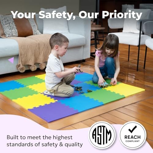 MioTetto Baby Play Mat, Soft Foam Floor Tiles - Image 6