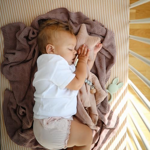 mushie Extra Soft Muslin Fitted Crib Sheet | 192 Thread Count | 28"x 52" - Image 3