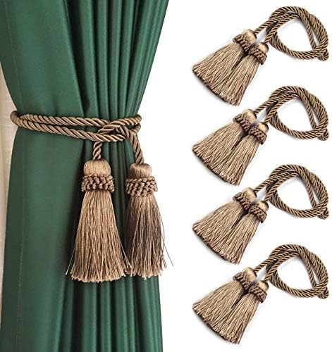 Curtain Tiebacks Handmade Curtain Holdbacks Rope by fenghuangwu