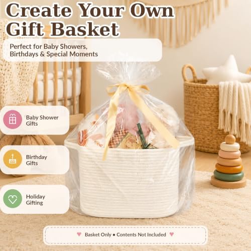 XUANGUO Woven Cotton Rope Storage Basket - Image 6