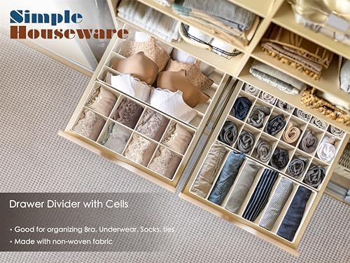 Simple Houseware Closet Underwear Organizer Drawer Divider Assorted 7 pcs - Image 4