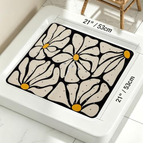 Square Shower Mat Non Slip 21x21 Inch - Image 3