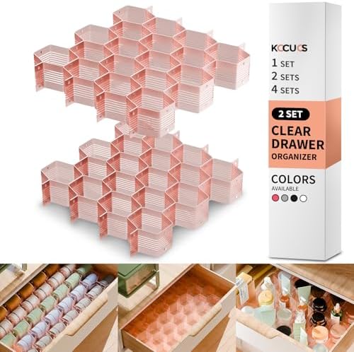 Honeycomb Separator Adjustable Drawer Organizer Divider by Kocuos+