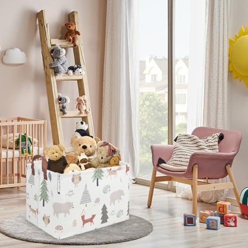 FXOLCSHE Rectangular Animals Basket, Waterproof Storage Bin - Image 3