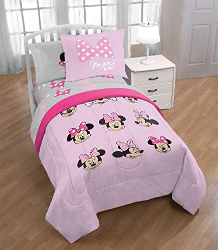 Disney Minnie Mouse Full Size Comforter Set 7 Piece Kids Bedding - Image 7