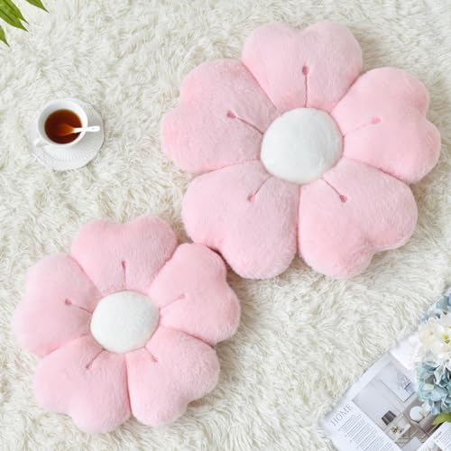 Flower Pillow, Cute Daisy Decorative Throw Pillows, 19.6 Inches - Image 2
