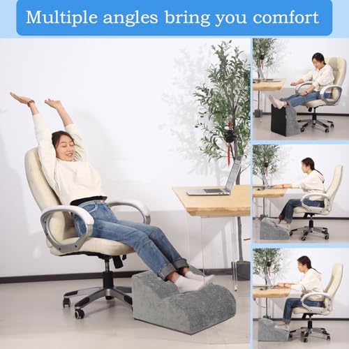 Foot Rest for Under Desk at Work.Multifunctional 3-Tier Foot Stool - Image 5