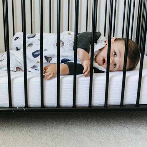 Little Unicorn Premium Crib Sheet | Breathable & Super-Soft Muslin Fabric - Image 4