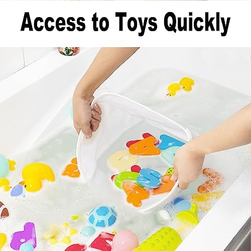 Austion Quick-Fetch Way Mesh Bath Toy Holder, Wide Opening and Large Capacity - Image 3