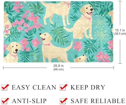 Non Slip Bathtub and Shower Mat 26.8x15.1 inch, Bath Mat - Image 4