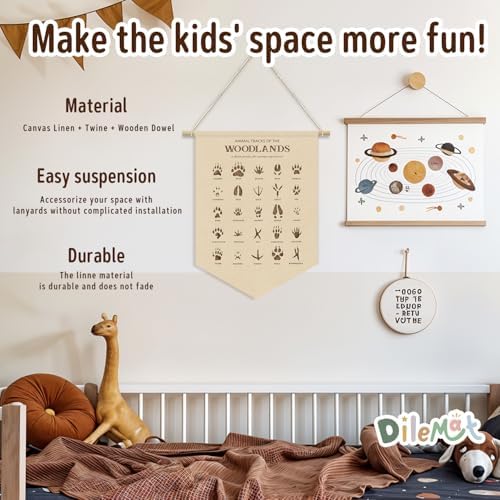 Woodland Classroom Decor, Woodland Tracks Nursery Decor Banner - Image 2