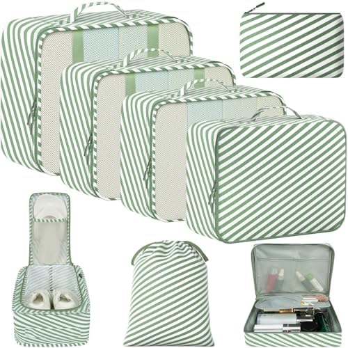 BAGAIL 8 Set Packing Cubes Luggage Packing Organizers by BAGAIL