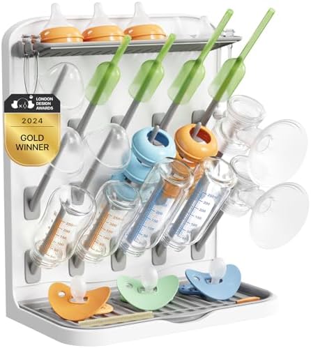 Lifewit 15-Hooks Baby Bottle Drying Rack by Lifewit