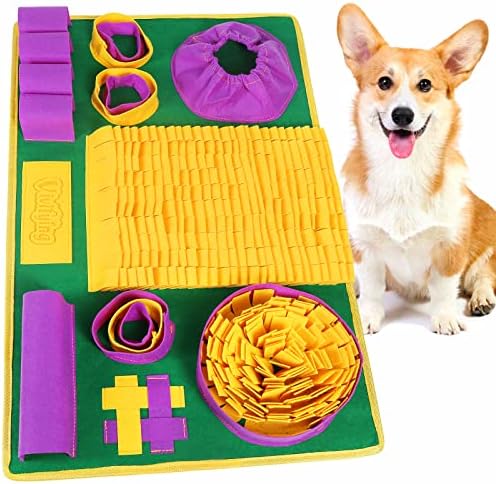 Vivifying Snuffle Mat for Dogs, Interactive Dog Puzzle Toys for Boredom and by Vivifying
