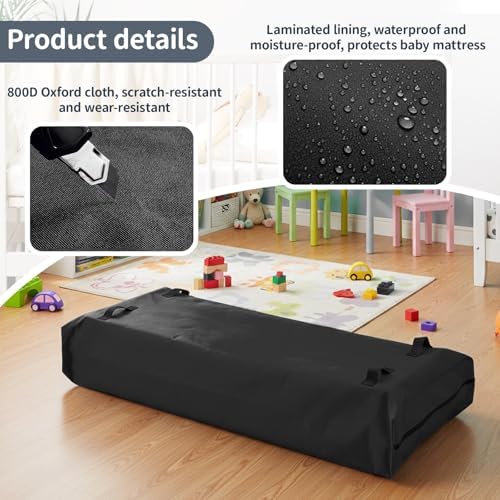 Colingmill 2 Pcs Reusable Crib Mattress Moving Bag, Oxford Cloth - Image 4