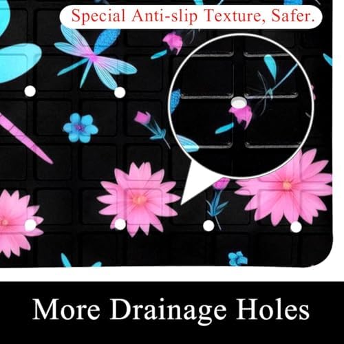 Non Slip Shower Mat Bathtub Mat 15.1x26.8 Inch, Quick Dry Bath Mat - Image 2