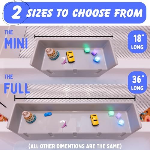 Tub Topper Mini Bathtub Splash Guard & Bath Shelf - Image 3
