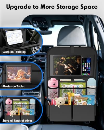 Car Backseat Organizer with Foldable Table Tray - Image 5